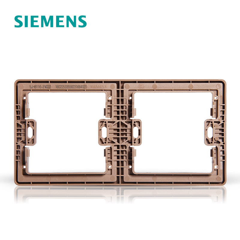 【官方旗舰店】西门子(SIEMENS)开关插座系列86型 睿致玫瑰金开关插座二联边框