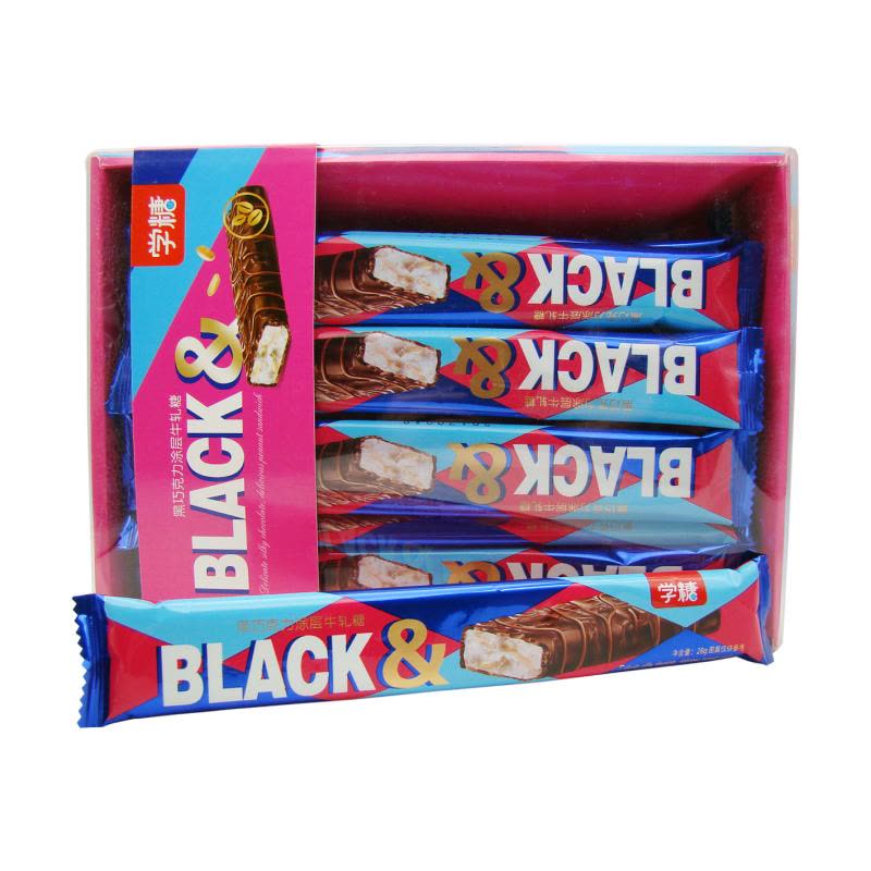 学糖 牛轧糖 黑巧克力涂层牛扎糖3盒 盒装 休闲零食 办公室必备图片