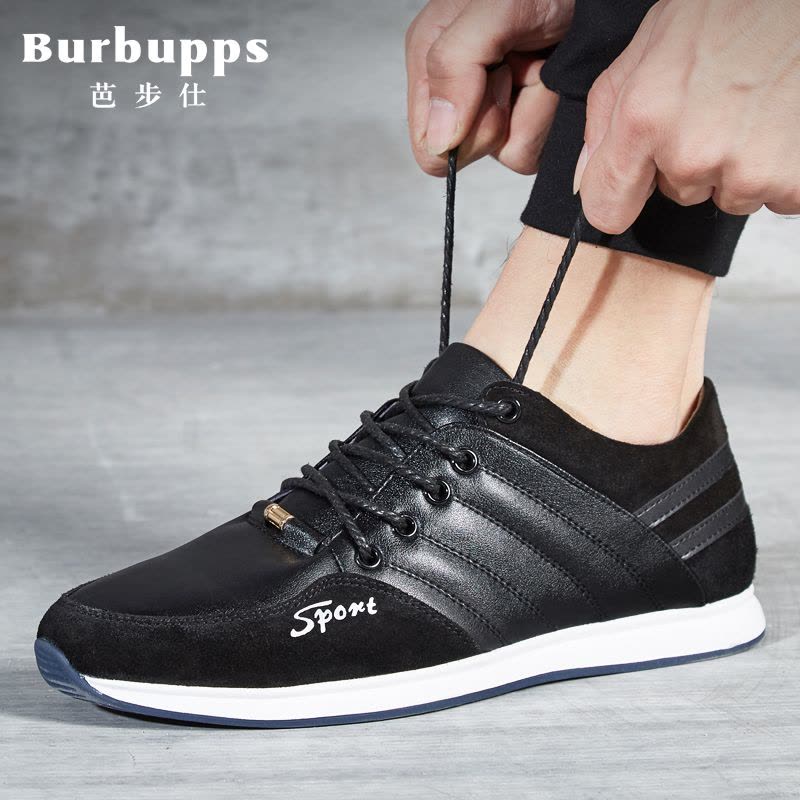 【直降1500】法国品牌芭步仕Burbupps2017春季新款男士日常运动系带休闲皮鞋图片