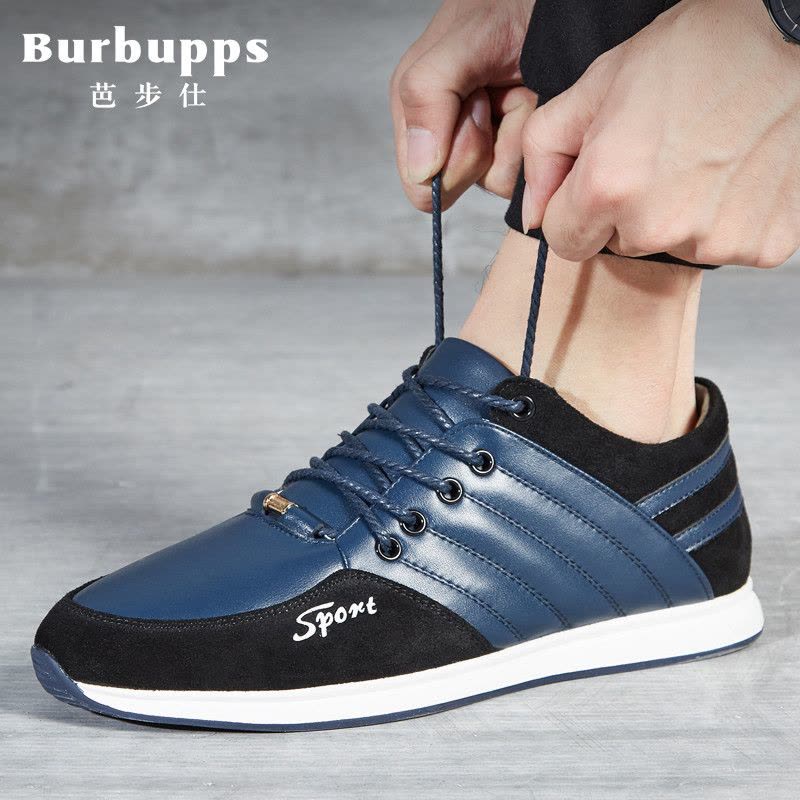 【直降1500】法国品牌芭步仕Burbupps2017春季新款男士日常运动系带休闲皮鞋图片