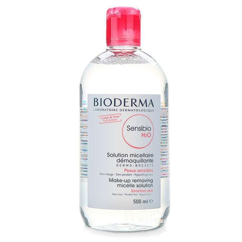 Bioderma贝德玛 舒妍洁肤卸妆水500ml 保湿补水 深层清洁 粉水 眼唇脸部卸妆液