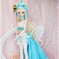 正品叶罗丽娃娃限量版蓝星宝石50cm能化妆人偶全关节可动女孩玩具
