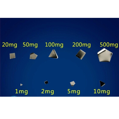 常平 不锈钢小砝码片砝码钳 小砝码100mg