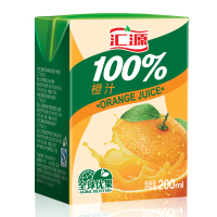 汇源果汁100%橙果汁200ml*12盒礼盒装