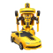 佳奇JIA QI超变金刚-皇蜂战神 一键变形电动 充电型车模玩具 TT661大黄蜂变形金刚