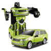 佳奇JIA QI感应变形遥控车金刚机器人充电动赛车无线遥控汽车儿童玩具车 路虎（绿色）TT651