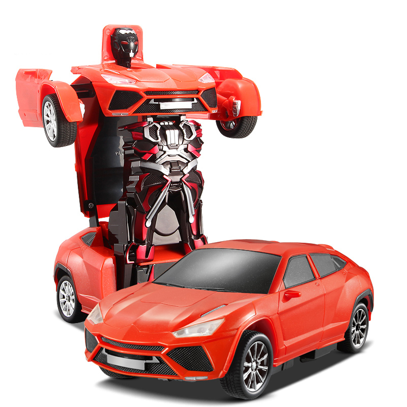 佳奇感应变形遥控车金刚机器人充电动赛车无线遥控汽车儿童玩具车TT652