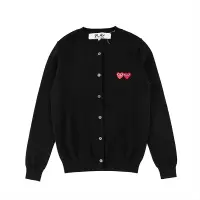 Comme des Garcons秋冬女装 圆领双桃心开衫