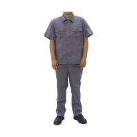 九州缘 JZY20ZC09XJGT01 夏季短袖工作服套装 155-190(计价单位:套)灰色
