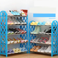 鞋架多层创意防尘简易鞋柜组合加固鞋橱经济型塑料家具家装架子架类靴子鞋子储物架置物架整理架收纳架鞋柜鞋架