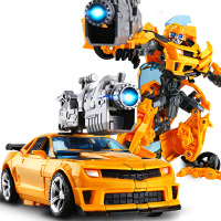 北国e家 变形玩具金刚5擎天黄蜂汽车机器人3-6岁变形玩具儿童礼物 原版黄蜂战士
