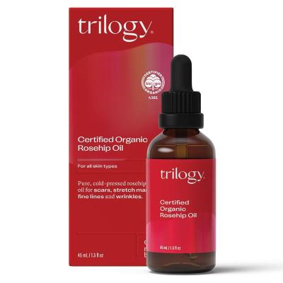 Trilogy趣乐活 玫瑰果油 面部精华油 45ml 1瓶装 天然有机补水保湿白痘印 孕妇可用 新西兰进口