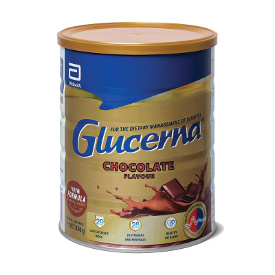雅培 Abbott 怡保康Glucerna无糖奶粉850g 1罐 巧克力味 牛奶粉糖尿人群营养特殊配方血糖高用 澳洲进口