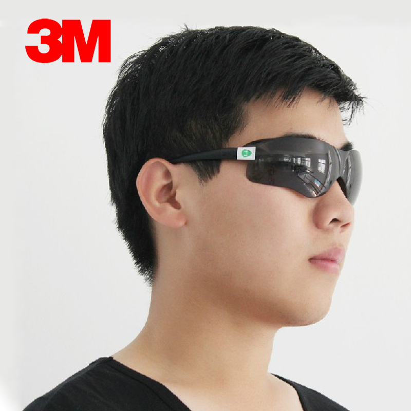 3M流线型防护眼镜灰色镜片10435（1副装）