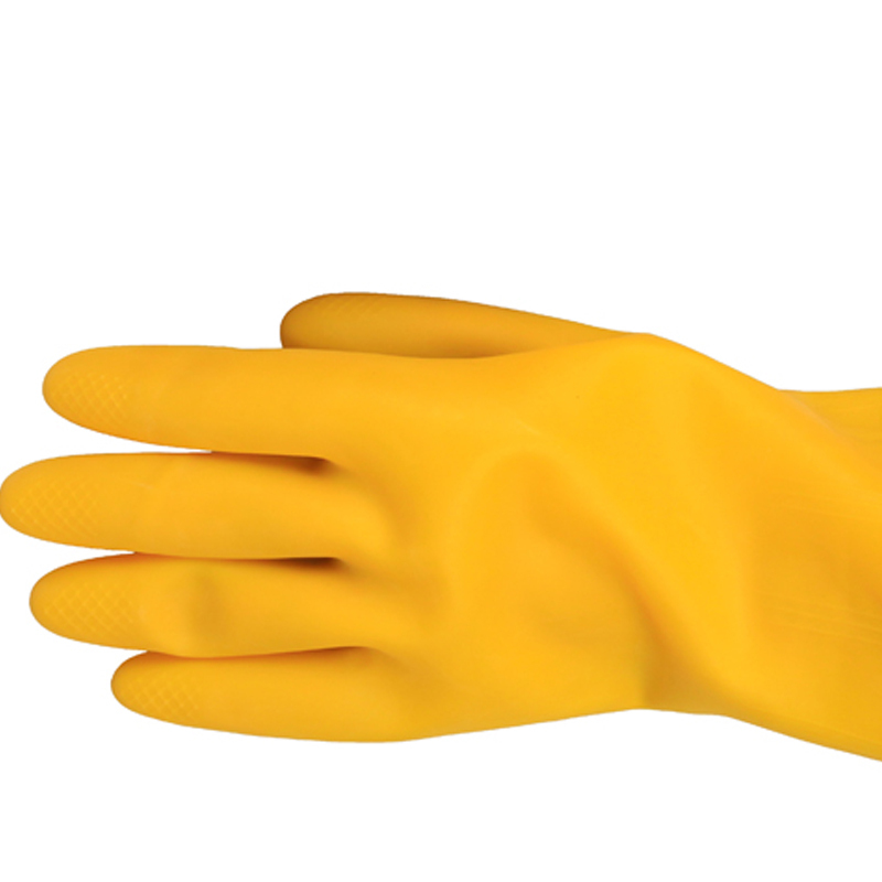 三蝶乳胶手套加厚耐酸碱橡胶手套 家用手套洗碗手套 工业牛筋手套
