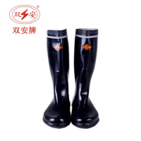 天津双安6kv绝缘靴高筒工矿靴 防触电矿用雨靴 带反光条 厂家直销