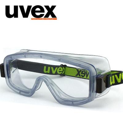 德国UVEX优唯斯眼镜 防尘防粉尘工业劳保护目镜 软边挡风眼罩 高清透明打磨切割 实验室用