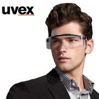 德国UVEX透明眼镜 防护眼镜护目镜 防冲击防飞溅眼罩 户外男女款骑行防沙防尘防风镜9064185眼镜