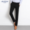 杰米克(JenMick)时尚男裤春夏薄款纯黑色弹力男士牛仔裤欧版修身小脚直筒长裤