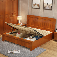 天惠子 床 实木床1.5米中式现代1.8米双人床卧室家具