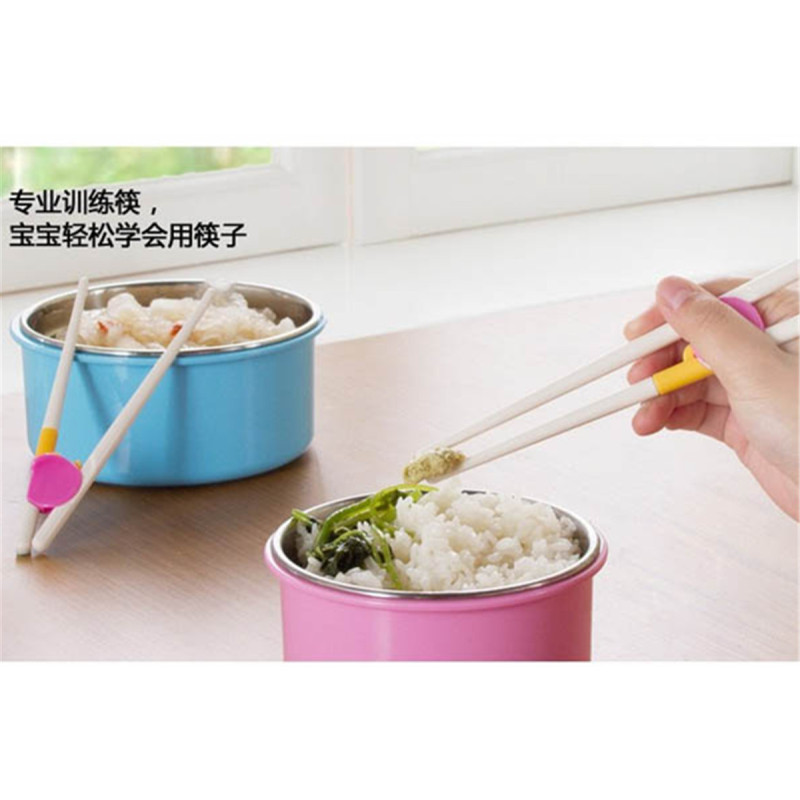 买一送一(2双)儿童筷子训练筷宝宝筷子练习筷婴儿餐具套装纠正小孩学习筷子