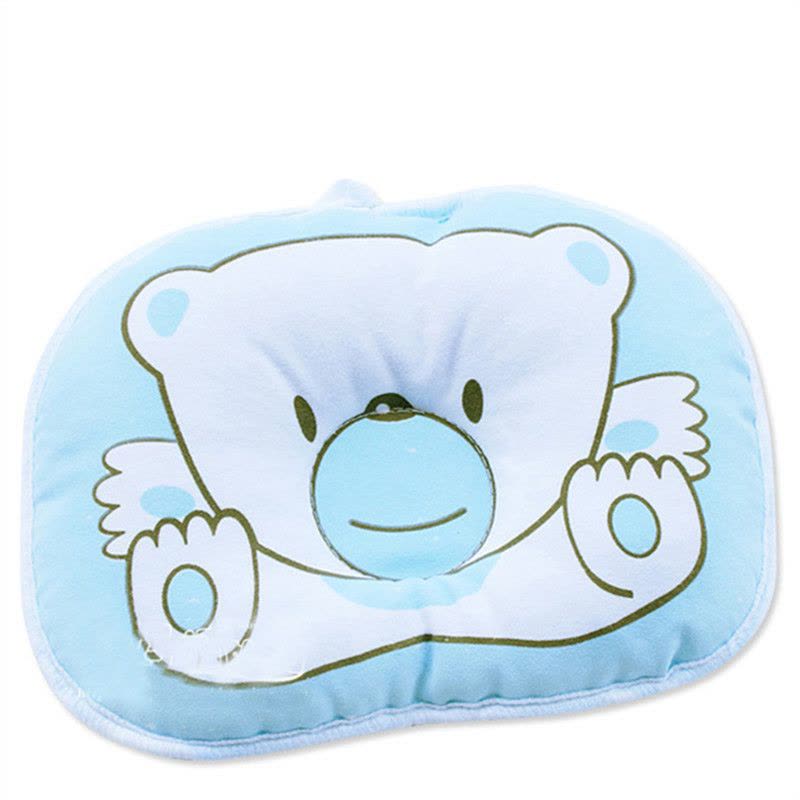 婴儿枕头0-6个月宝宝定型枕防纠正偏头新生儿童纯棉透气卡通枕头用品四季图片