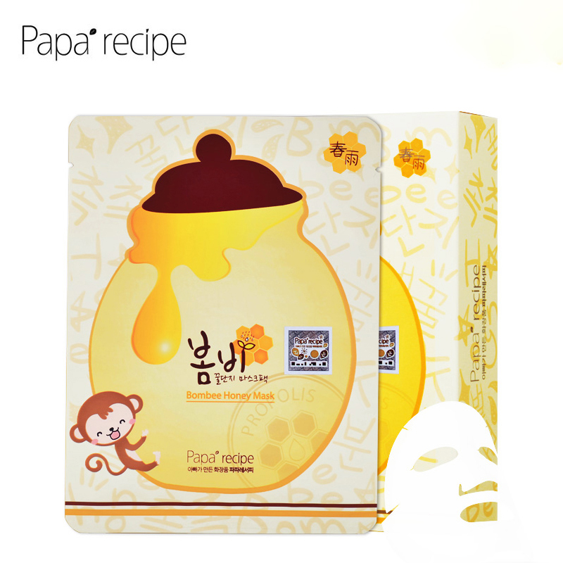 韩国春雨papa recipe蜂蜜面膜 控油保湿补水白皙 春雨面膜25g*10片