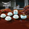 Auratic国瓷永丰源 夫人瓷12头茶具中国风杯子家用套装茶具茶杯咖啡杯陶瓷杯礼品套装