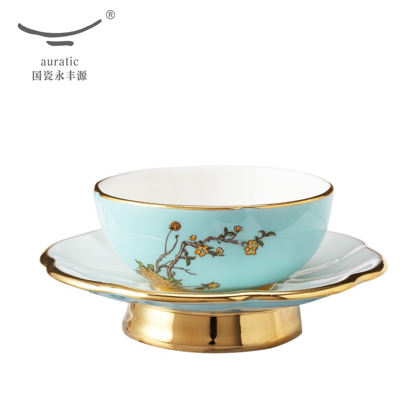Auratic国瓷永丰源 夫人瓷 2头茶杯中国风茶杯组合陶瓷茶杯