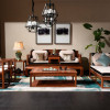 龙森家具 新中式红木沙发 刺猬紫檀实木罗汉床 明清古典客厅贵妃椅家具