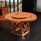 龙森家具 红木餐桌餐椅组合新中式刺猬紫檀实木家具