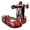 佳奇JIA QITT667遥控变形机器人 红色 儿童玩具男 电动玩具儿童益智礼物电动越野赛车跑车汽车漂移可充电电池