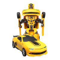 佳奇JIA QITT661遥控变形大黄蜂 儿童玩具男 电动玩具 儿童益智礼物 变形金刚 电动无线遥控跑车汽车 可充电电池