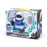 佳奇JIA QI TT336迷你版罗本艾特 蓝白色 无线遥控唱歌跳舞小白 儿童玩具对战非充电其他玩具
