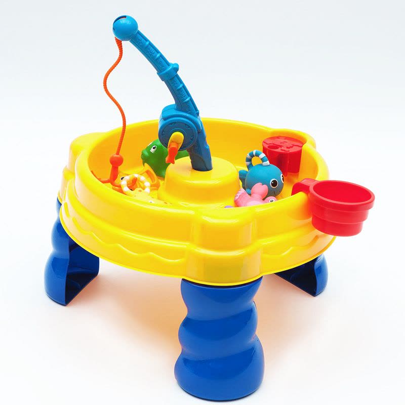儿童沙滩桌子铲子玩具套装宝宝玩沙水盘挖沙漏决明子大号戏水洗澡图片