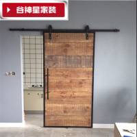 洋子(YangZi)(LANMiu)谷仓门美式复古实木移门卧室厨房推拉门美式复古卫生间室内门定制