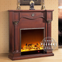 洋子(YangZi)邻家壁炉欧式实木壁炉架美式雕花电壁炉柜装饰取暖仿真火壁炉