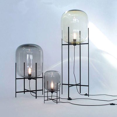 洋子（YangZi）北欧复古玻璃灯具简约后现代客厅卧室个性创意床头落地台灯