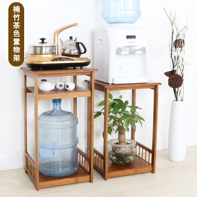 洋子(YangZi)饮水机架厨房置物架实木客厅茶几桌边电磁炉烧水壶茶水桶架子