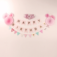 洋子(YangZi)宝宝周岁生日满月儿童派对用品铝膜气球套装背景墙布置套餐装饰品