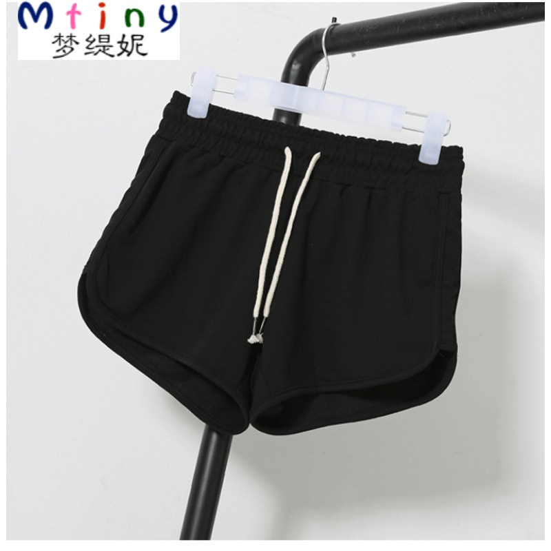 mtiny运动短裤女夏季新款女装大码宽松跑步高腰阔腿热裤休闲家居睡裤
