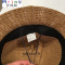 Mtiny韩国光板渔夫帽 夏季透气坑条可折叠乞丐帽驼色休闲气质帽子女