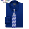 Mtiny汉尼新款男士衬衫领带 正装领带 蓝色条纹商务领带