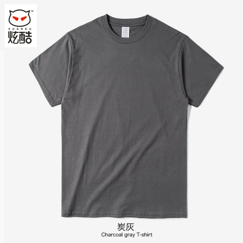 上新款白色t恤女短袖新款2019韩版百搭宽松情侣纯棉修身大码定制糖果
