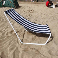 闪电客户外沙滩椅躺椅便携简约休闲露天野午休床午睡椅