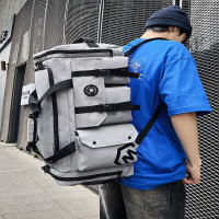 闪电客旅行包男款大容量双肩包背包旅游斜挎包手提行李包干湿分离健身包