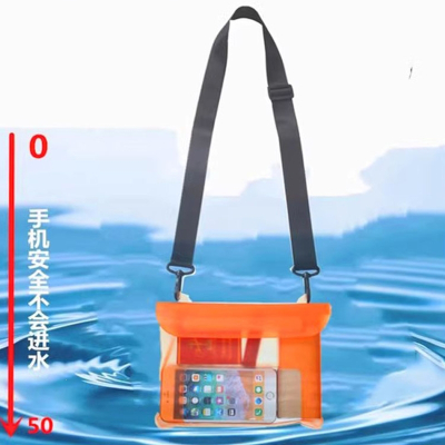 闪电客手机袋苹果13promax超大浮潜水套可触屏游泳密封包斜挎绳漂流