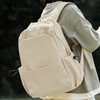 闪电客简约书包女初中生大学生大容量双肩包旅行背包电脑包