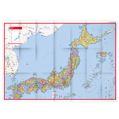 世界分国地图·亚洲--日本地图