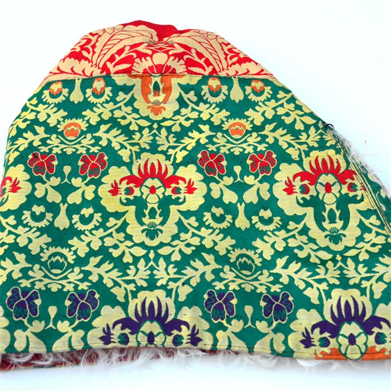 西藏贡嘎帽子纯羊毛 温暖纳木错 名族手工艺 西藏羊毛帽子图片